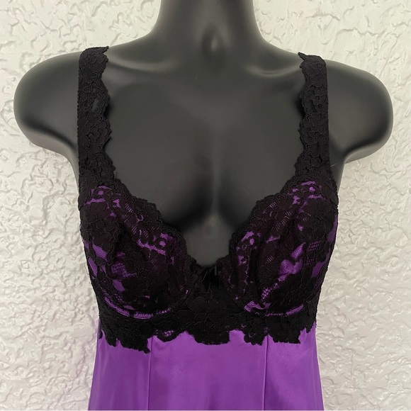 Vintage Victoria’s Secret Lace Satin Slip Dress Medium - Picture 3 of 7